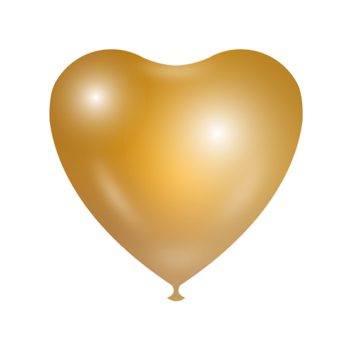 Heart shape Balloons - Gold