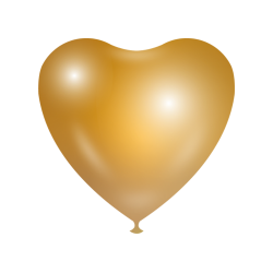 Heart shape Balloons - Gold